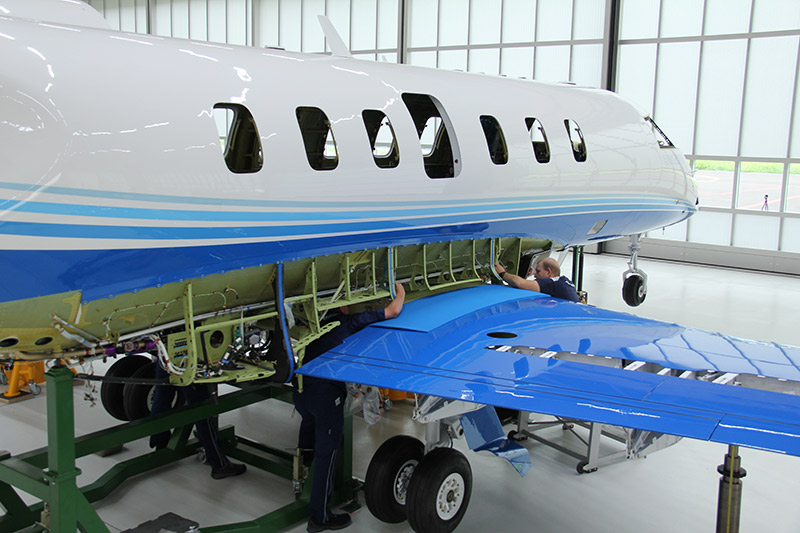 First PC-24  Wing Marriage