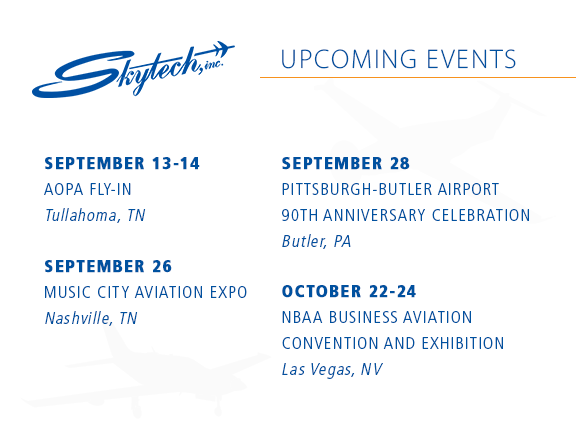 Skytech 2019 Schedule of Events