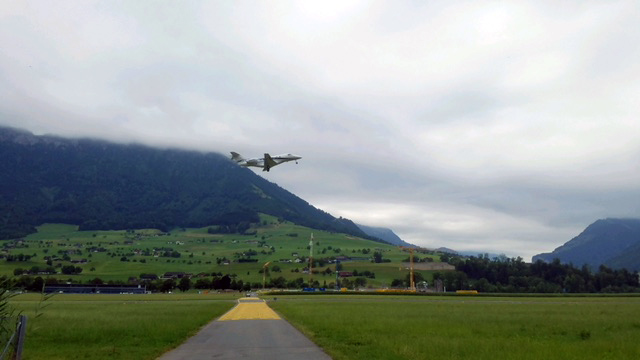 PC24 SN 107 takeoff from Switzerland