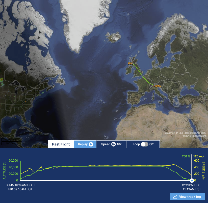 PC-24 SN 107 on flight tracker